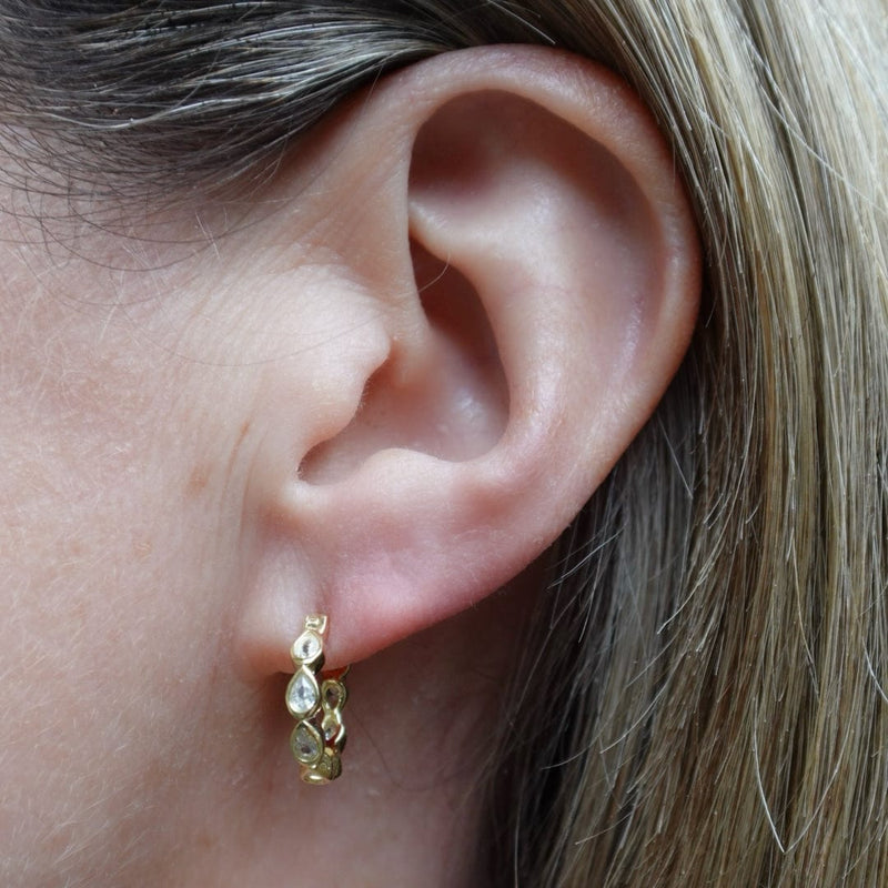 Loulerie Crystal Huggy Earring