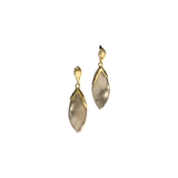 Alexis Bittar Warm Grey Luminous Lucite Petal Lever Back Earrings