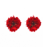 Katerina Makryianni  Red Anemony Earrings