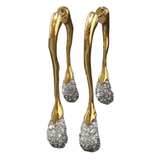 Shop Alexis Bittar Solanales Crystal Front Back Link Earring | Product Image
