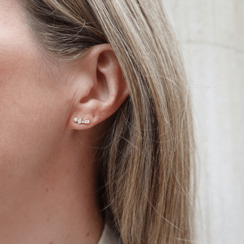 Loulerie Mixed Diamond Studs