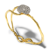 Alexis Bittar Solanales Crystal Pebble Clasp Bracelet