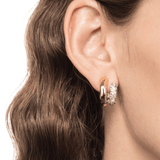 Alexis Bittar Solanales Crystal Double Hoop Earrings