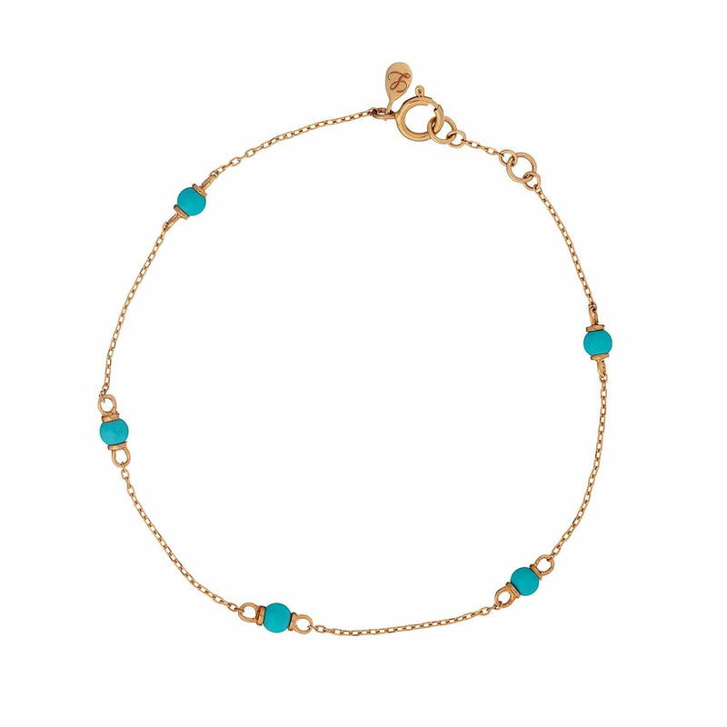 Loulerie Turquoise Bead Bracelet