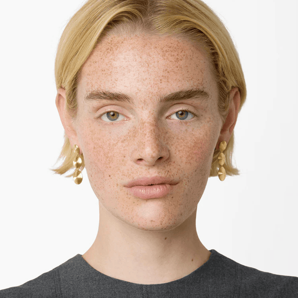 Lie Studio Gold Ruby Earrings