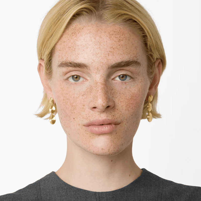 Lie Studio Gold Ruby Earrings