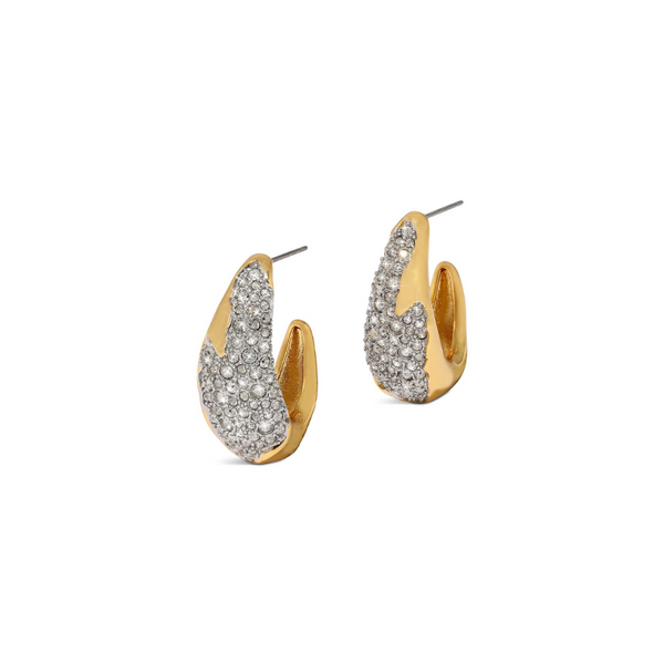 Alexis Bittar Solanales Crystal Hoop Earrings