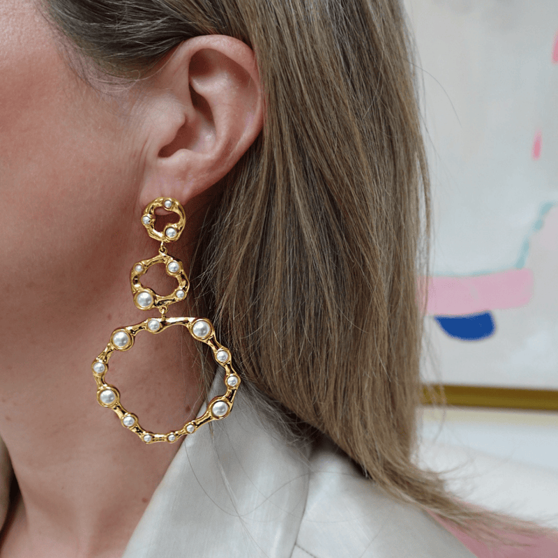 Joanna Laura Constantine Statement Wave Earrings