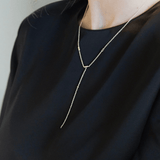 Loulerie Small Disc Lariat Necklace
