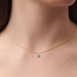 Loulerie Turquoise Disc Necklace