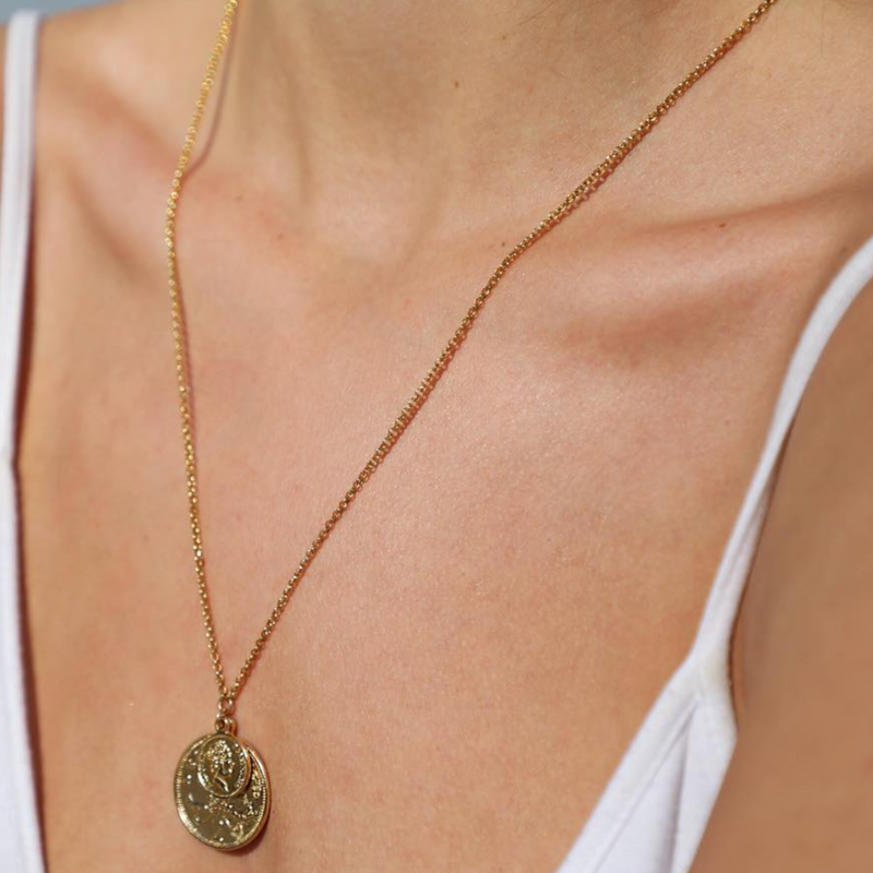 Shashi Double Coin Necklace