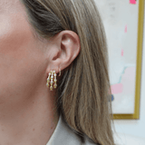 Joanna Laura Constantine Crystal Multi Wave Hoops