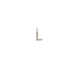 Loulerie 9k Diamond Gold Initial (8mm)