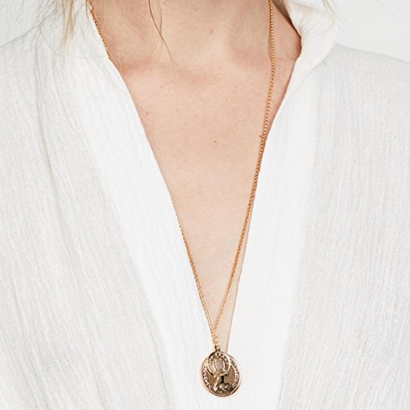 Shashi Double Coin Necklace