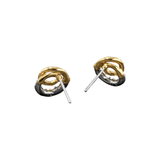 Alexis Bittar Solanales Gold Crystal Spiral Stud Earrings