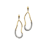 Alexis Bittar Solanales Crystal Curve Leverback Drop Earrings