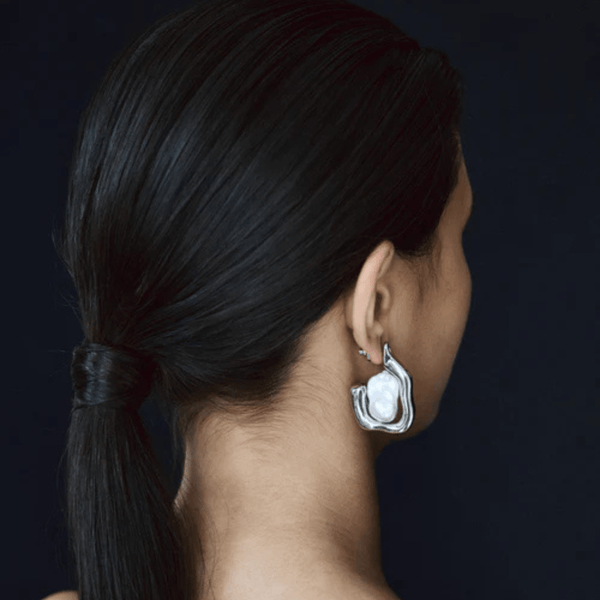 Pearl Octopuss.y Silver Rina Earrings