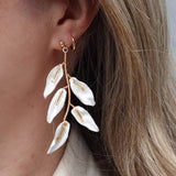 Wink Atelier White Ruscs Earrings