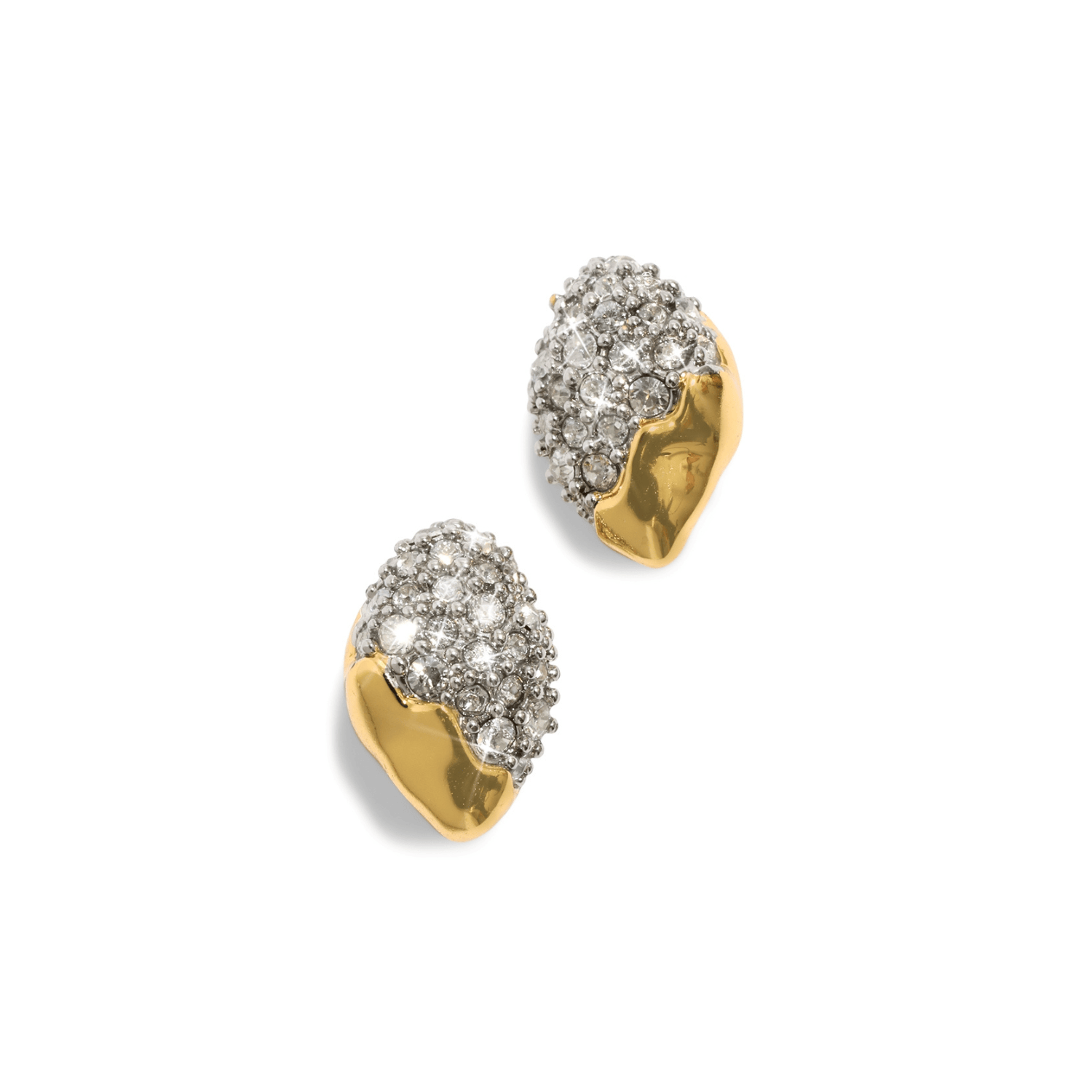 Alexis Bittar Solanales Crystal Tiny Pebble Stud Earrings