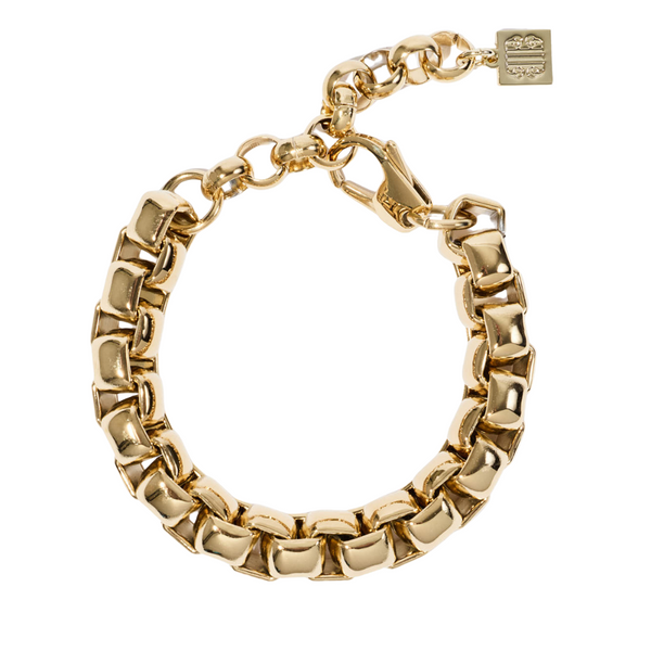 Pearl Octopuss.y Gold Big Box Chain Bracelet