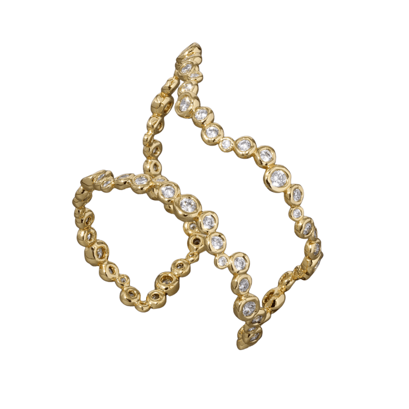 Alexis Bittar Asterales Gold open Wave Cuff