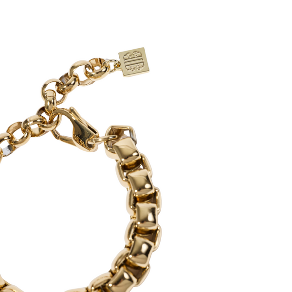 Pearl Octopuss.y Gold Big Box Chain Bracelet