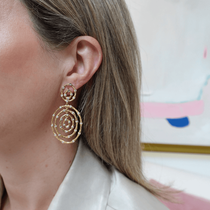 Joanna Laura Constantine Dangling Multi Wave Earrings