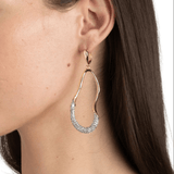 Alexis Bittar Solanales Crystal Curve Leverback Drop Earrings