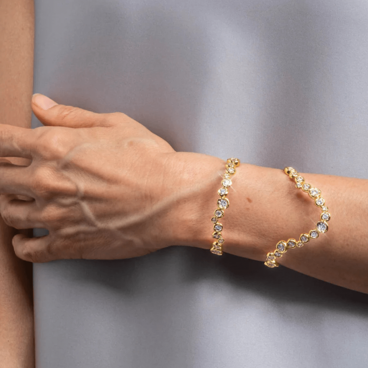 Alexis Bittar Asterales Gold open Wave Cuff