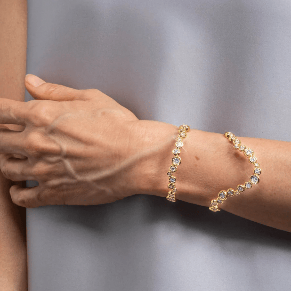 Alexis Bittar Asterales Gold open Wave Cuff