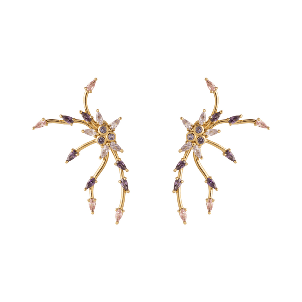 Mignonne Gavigan Purple Luxe Gramercy Studs