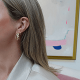 Joanna Laura Constantine Crystal Multi Wave Hoops