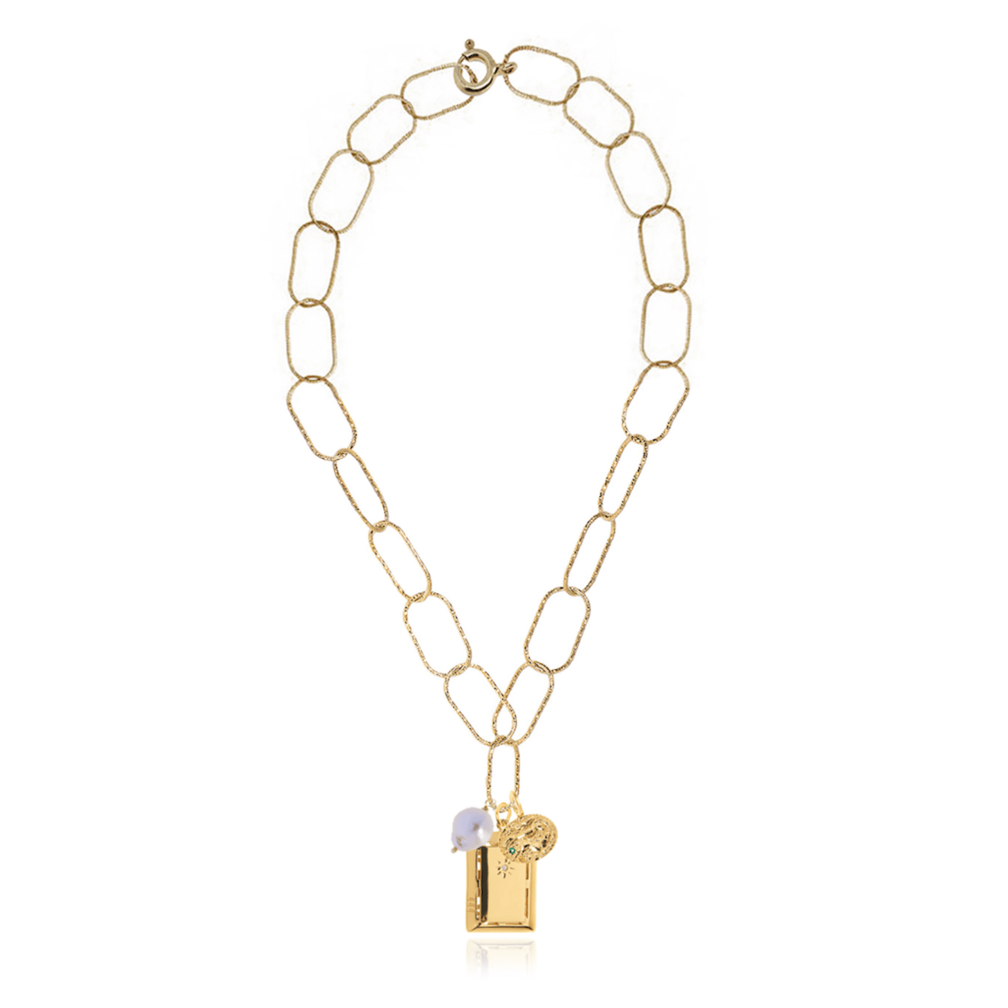 Hermina Athens Angel & Knossos Charm Necklace