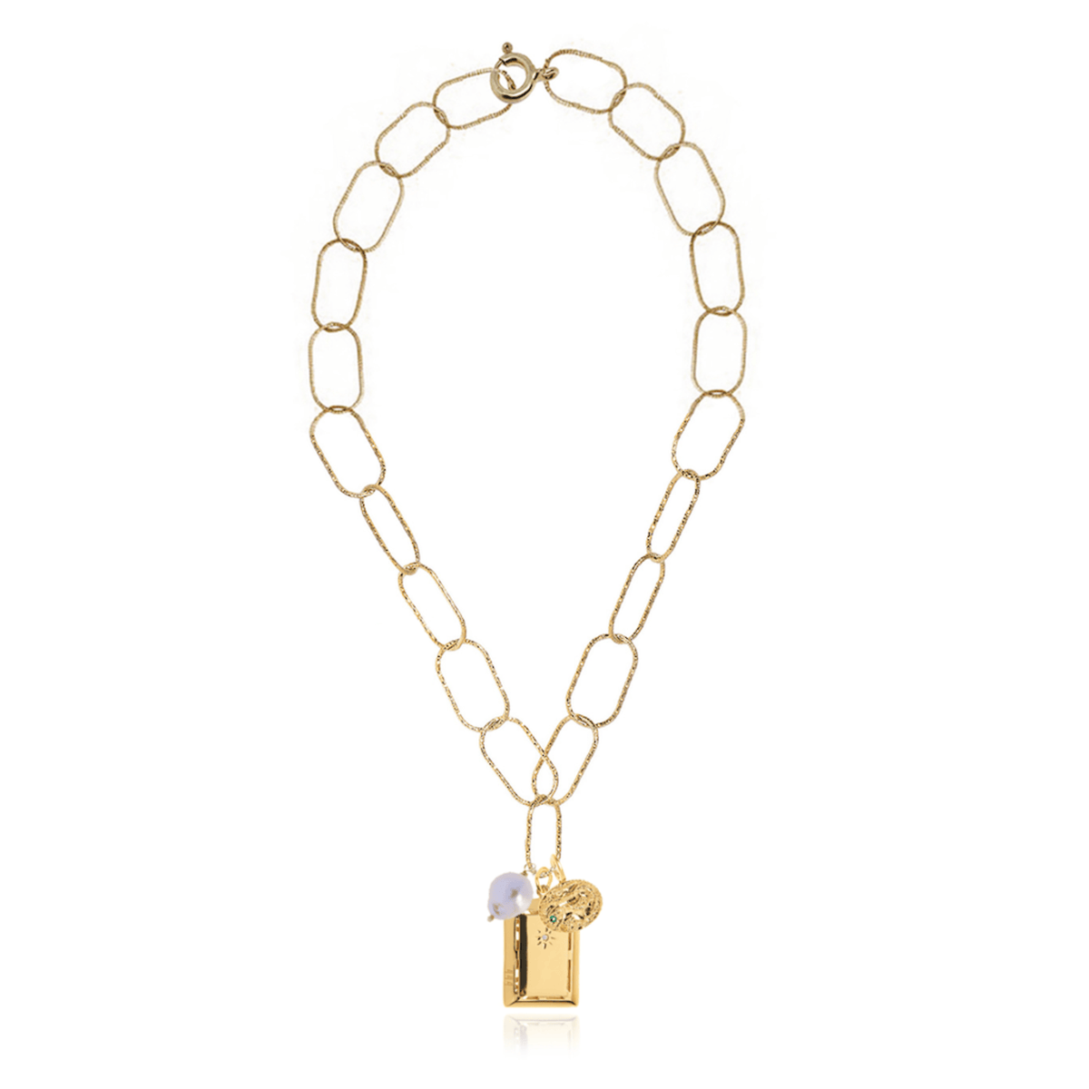 Hermina Athens Angel & Knossos Charm Necklace