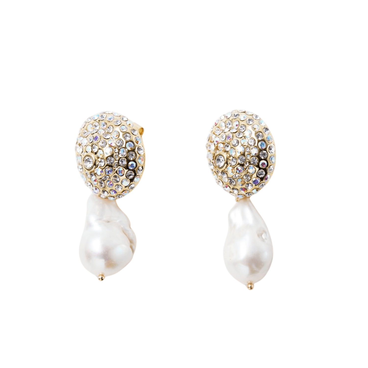 Pearl Octopuss.y Gold Aurora Studs