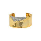 Alexis Bittar Solanales Gold Crystal Wide Cuff