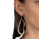 Alexis Bittar Solanales Crystal Curve Leverback Drop Earrings