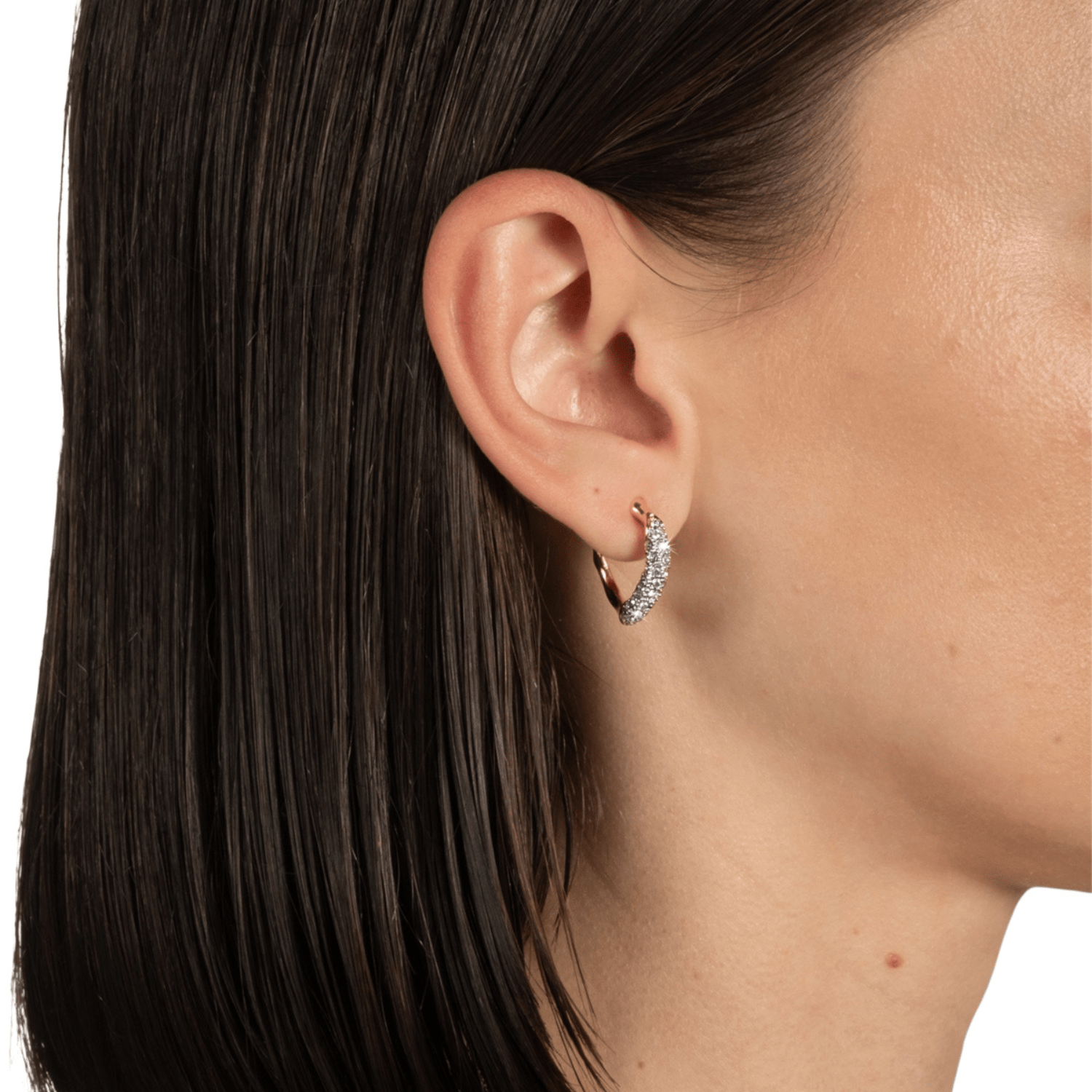 Alexis Bittar Solanales Gold Crystal Extra Small Hoops