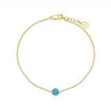 Loulerie Turquoise Disc Bracelet