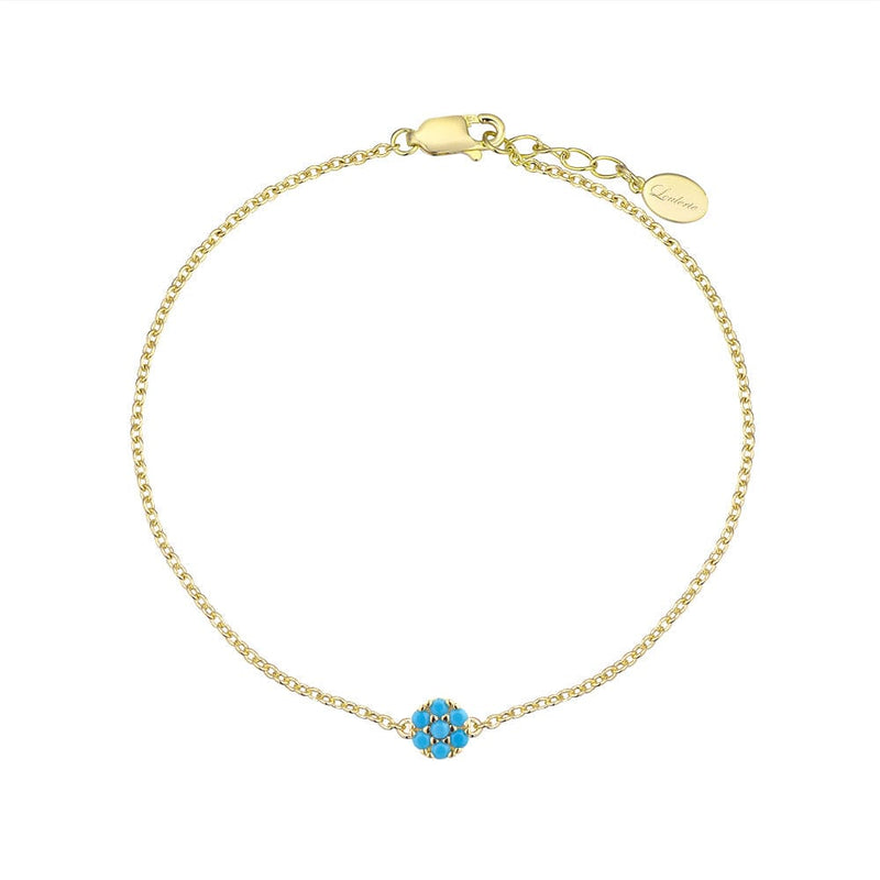 Loulerie Turquoise Disc Bracelet