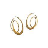 Alexis Bittar Molten Gold Spiral Hoops