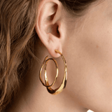 Alexis Bittar Molten Gold Spiral Hoops