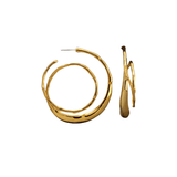 Alexis Bittar Molten Gold Spiral Hoops
