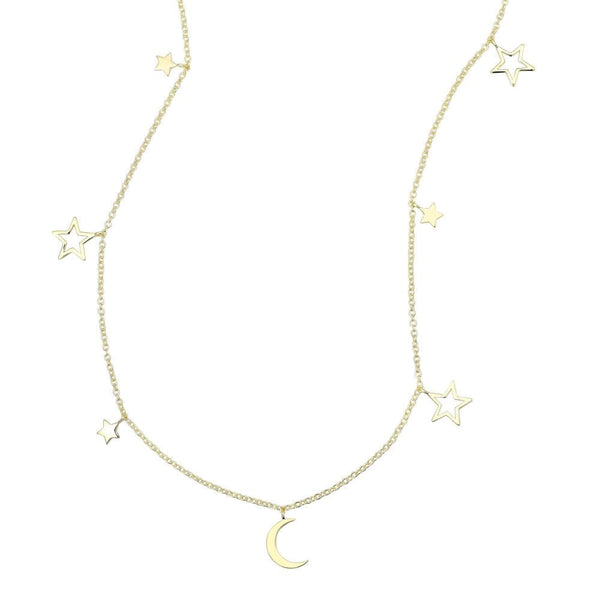 Loulerie Moon and Star Necklace