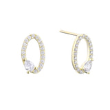 Loulerie Crystal Oval Studs