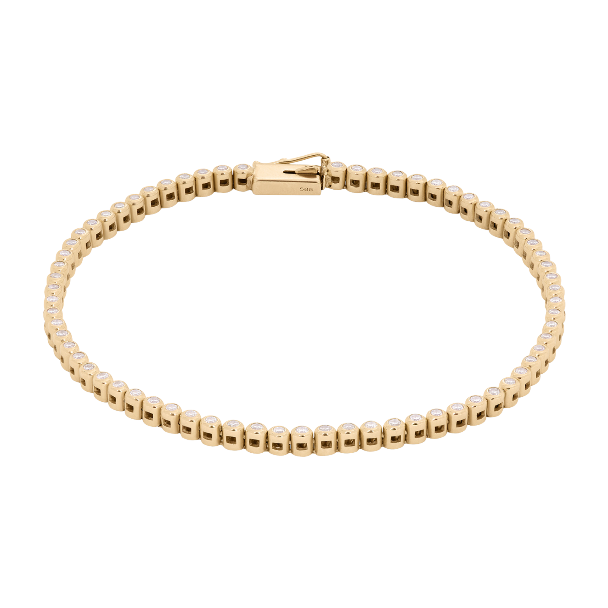 Louise Petersen Diamond Bezel Tennis Bracelet