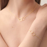 Loulerie Interlinking Circle Necklace