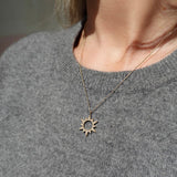 Loulerie White Diamond Sunbeam Necklace