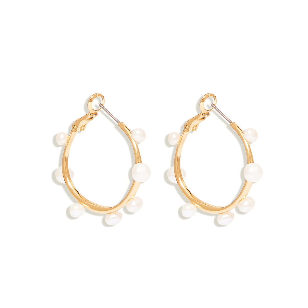 Mignonne Gavigan Mini Isla Pearl Hoop