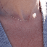 Loulerie Three Diamond Martini Necklace